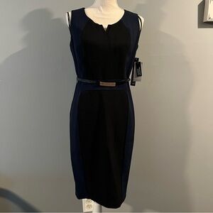 NWT Navy and Black Pencil Dress